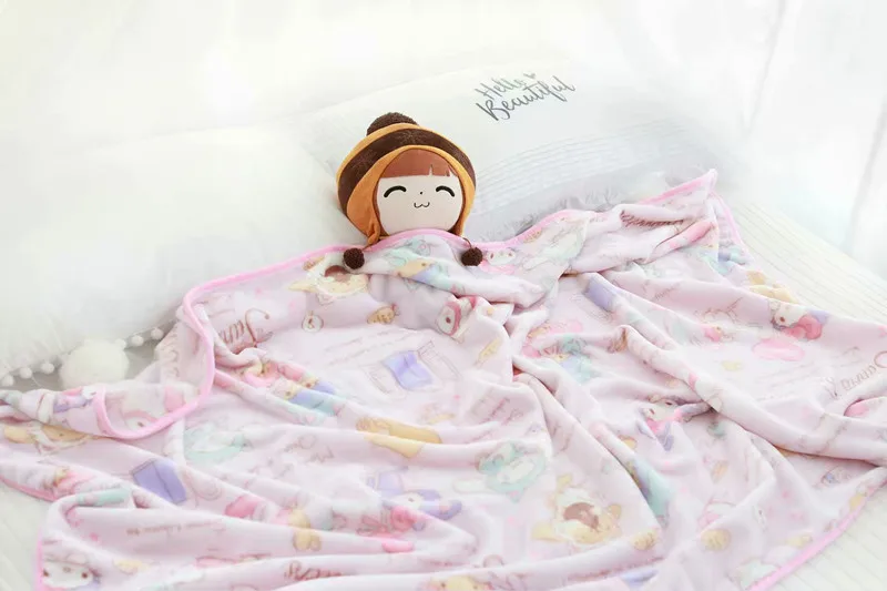 Плюшевое одеяло My Melody Cinnamoroll для пудинга мягкие игрушки в виде животных детей