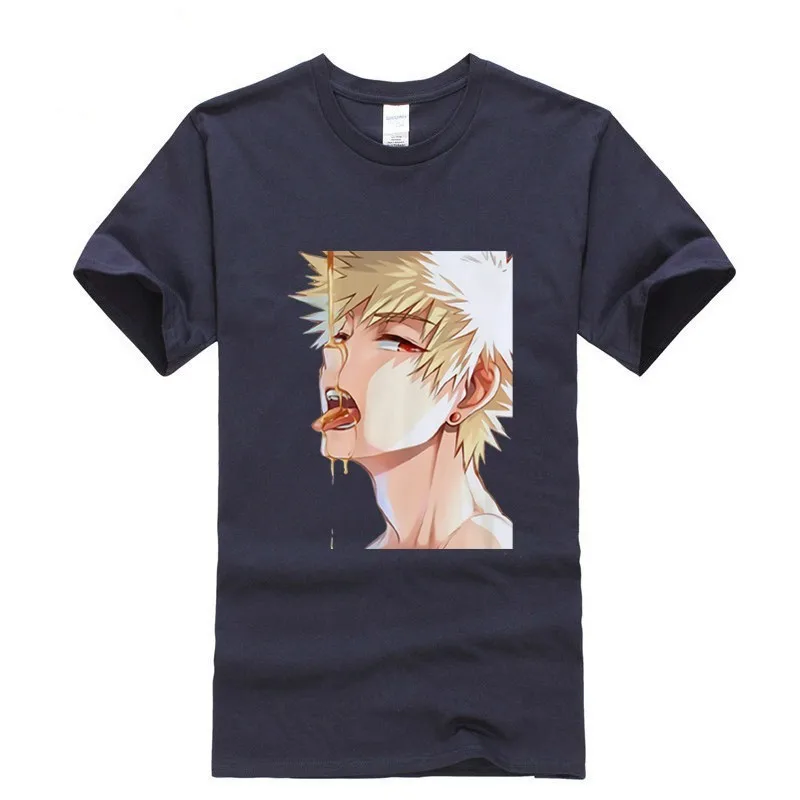 Новинка 2019 футболка с короткими рукавами ahegao himiko toga классное сексуальное черно