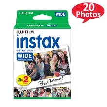 Подлинная Fujifilm Instax 210 широкая пленка 20 листов белая рамка для Fuji мгновенная фотография Поляроида камера 300 200 210 100