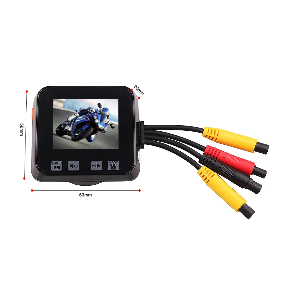 C6 Mini 2 0 Motorcycle DVR Touch Key Full HD 720P Waterproof Dual Cameras font b