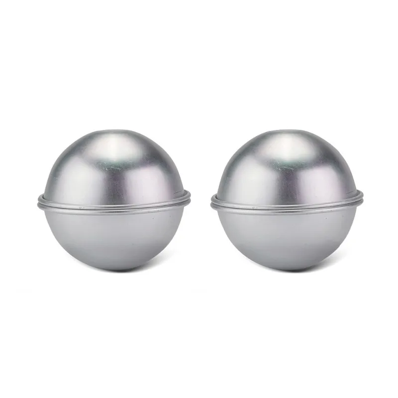 1 шт полуметаллический Алюминий сплава половина форма для бомбочек для ванн 3D Соль для ванны шар сфере купальный Форма инструмента DIY