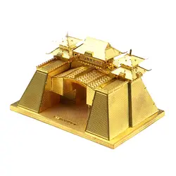 Микромир 3D Металл Nano головоломки Янчжоу город ворота башни модель здания Наборы J035 DIY 3D лазерная резка Jigsaw игрушки для аудита