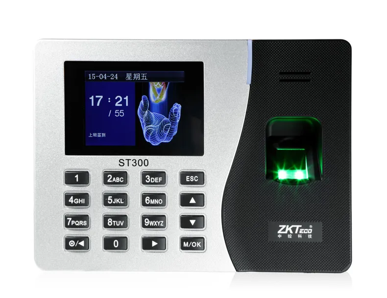 ST300 Fingerprint time attendance time recorder employee attendance system time clock in stock executive and employee stock options