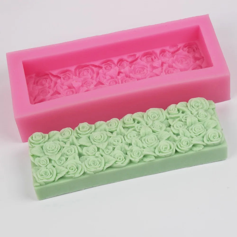 Buy beautiful rose silicone molds toast molds silica