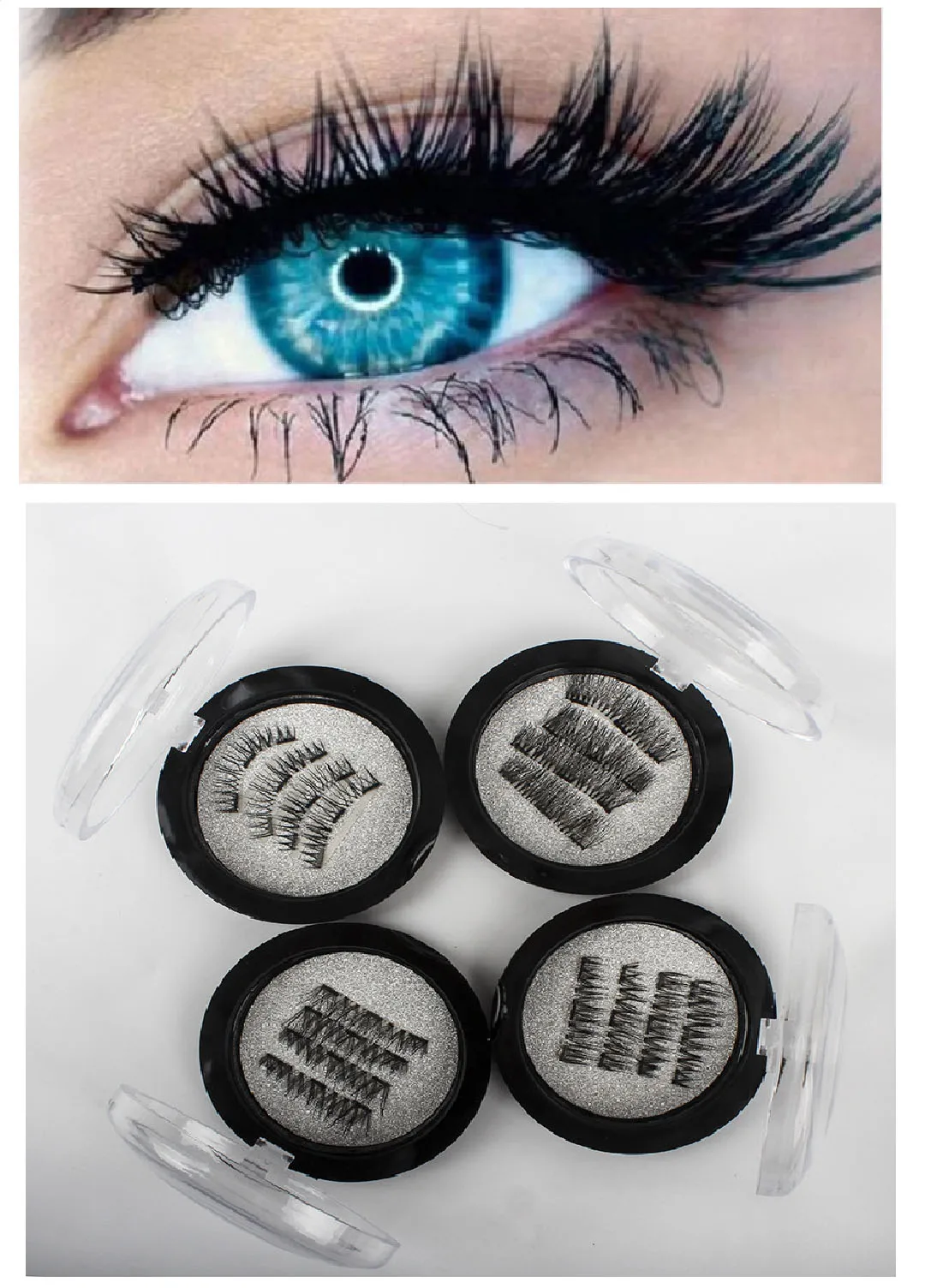 Buy 4pcs Natural Fashion Lashes 3 3D Three
