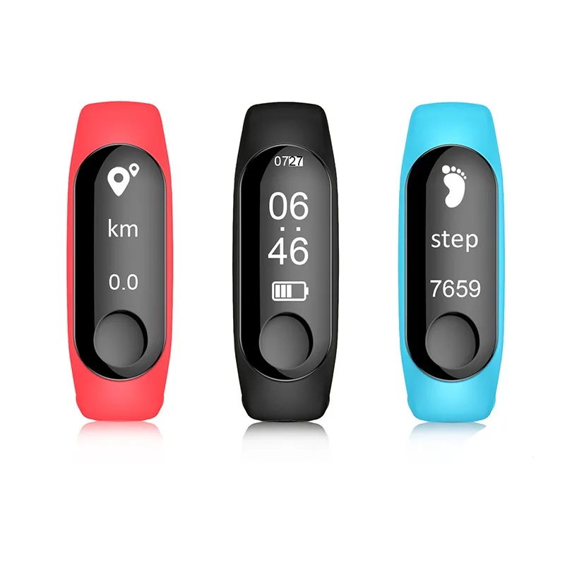 Fitness Bracelet Smart Band Pedometer Smart Bracelet Heart Rate Monitor IP67 Waterproof Tracker Cicret Watch