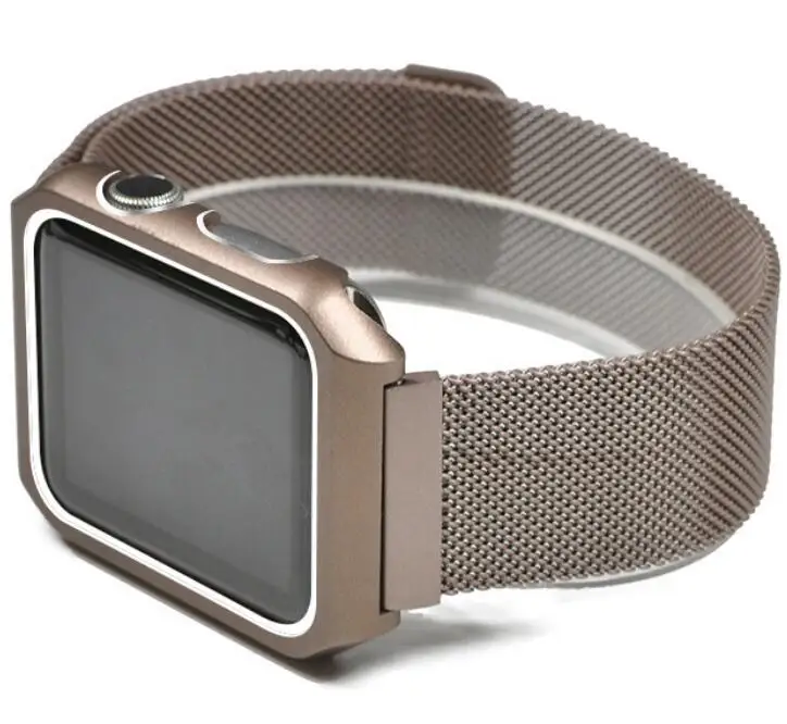 Milanese Watchband+Frame For Apple Watch Bracelet iwatch Series 1 2 3 38mm 42mm Alloy Frame Strap Watches Metal Band