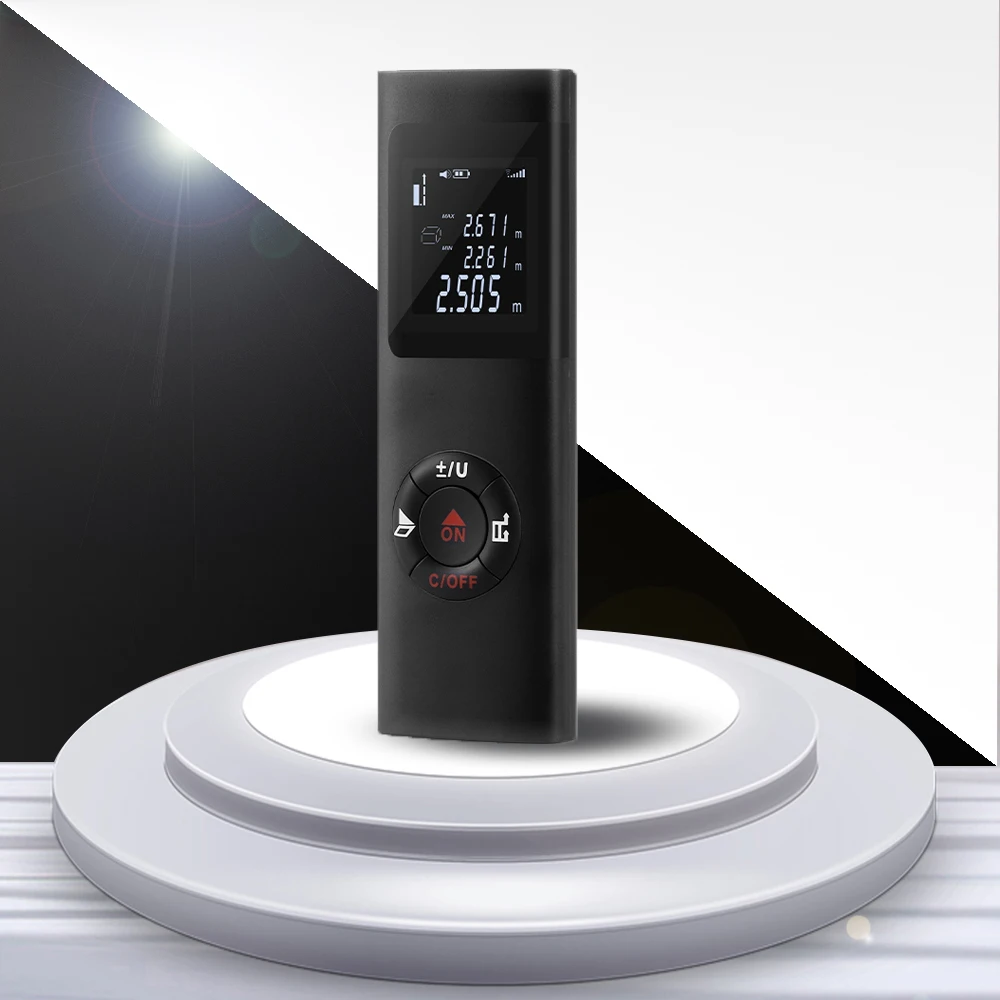 

40MUSB rechargeable digital laser range finder tape mini handheld range findr JQ-40