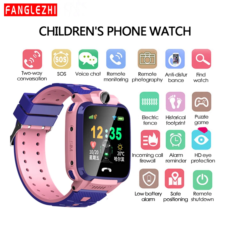 

2019 New Smartwatch IP68 Waterproof Smart Watch For Kids Watch Phone With SIM Card Position Touch Screen SOS Call Standby king
