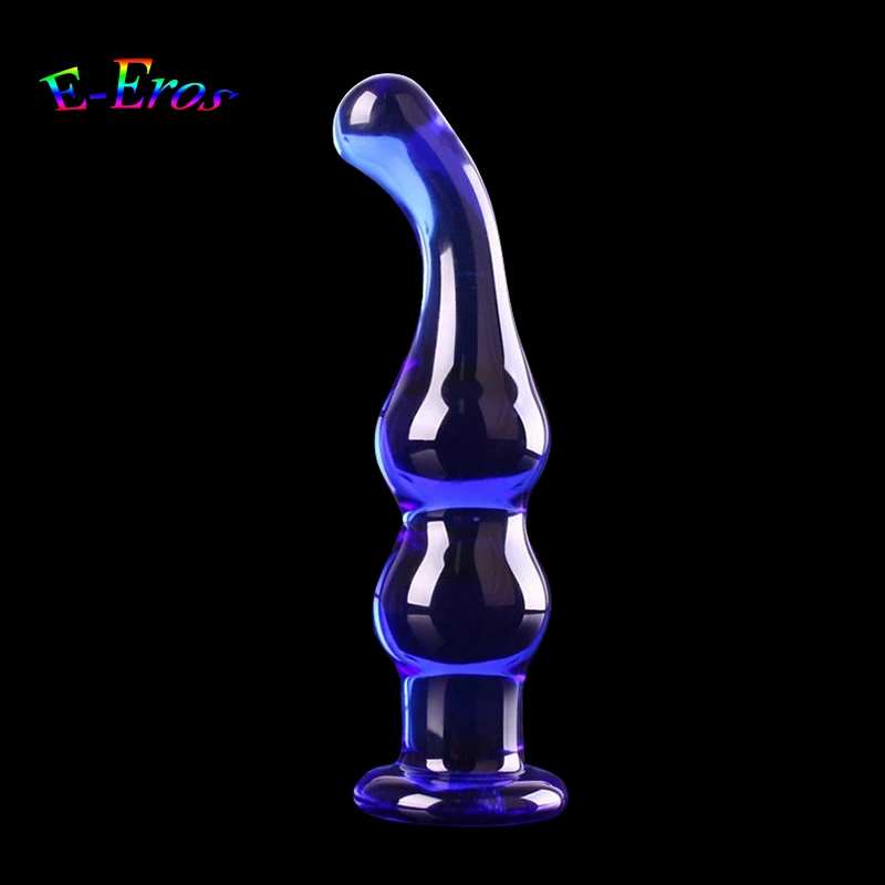 ORISSI Blue Crystal Glass Anal Butt Plug Simulation Penis Sex Toy Adult Products for Women Dildo Male Masturbator | Красота и