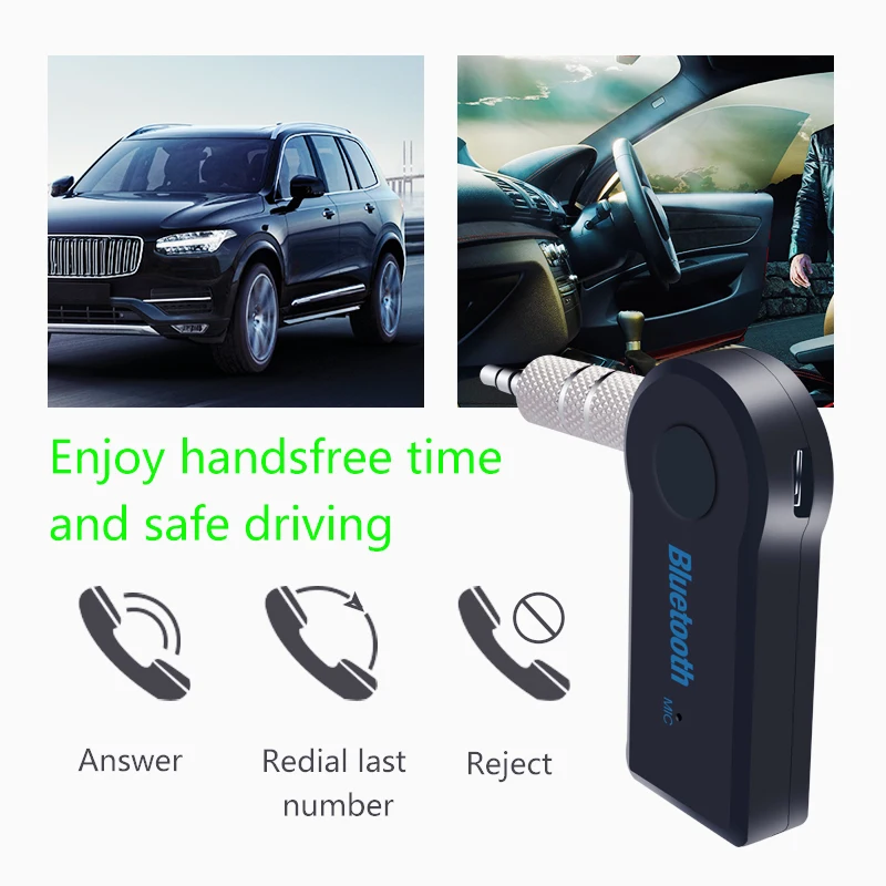 Bluetooth аудио приемник Универсальный 3,5 мм авто AUX A2DP функция приемник музыкальный приемник адаптер Комплект для динамика автомобильные наушники ПК