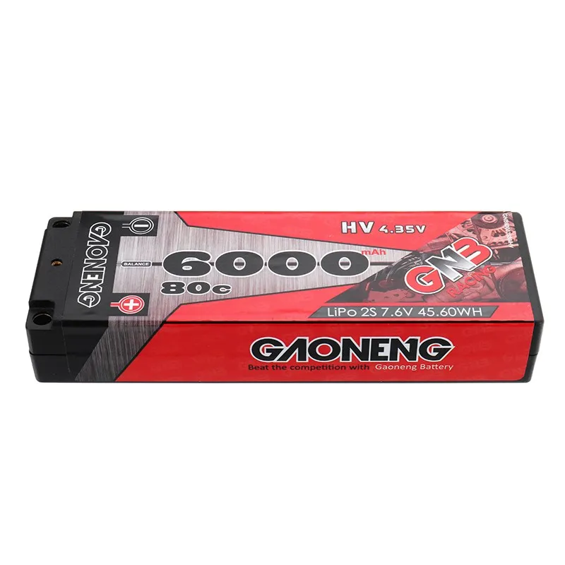 Gaoneng GNB 7 6 V 6000 mAh 110C 2 S HV аккумуляторная батарея Lipo T вилка для 1:10 RC автомобиля|t plug|lipo