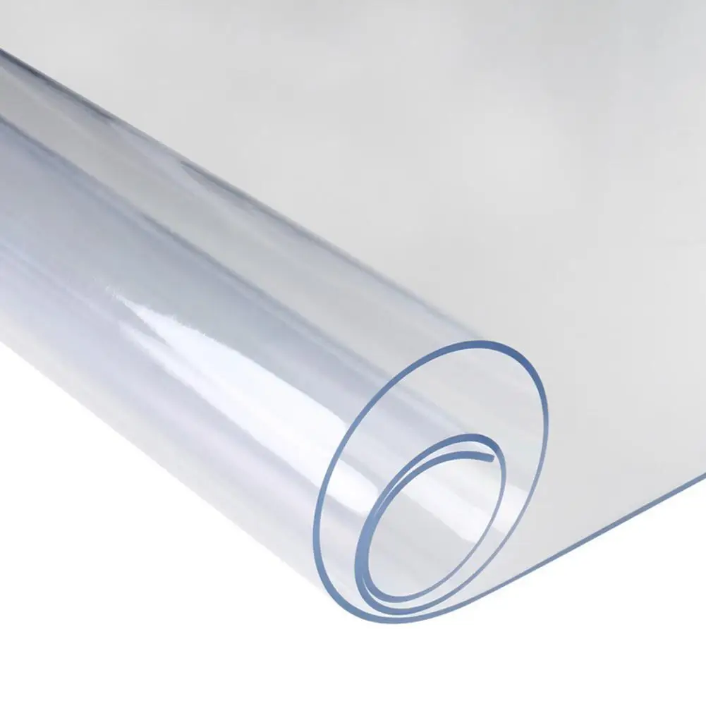 

PVC Waterproof Tablecloth Transparent Tablecloth with pattern Kitchen Table Cover Oil Cloth Soft Glass Tablecloth 1.0 mm