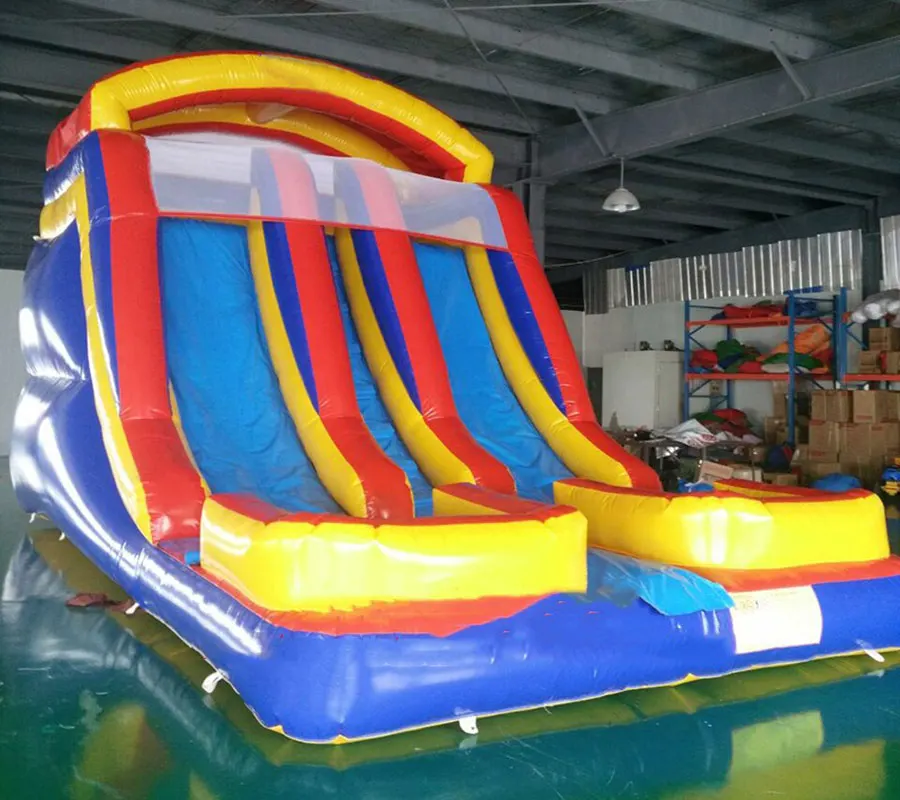 Customized double lane inflatable land slide /inflatable land slide