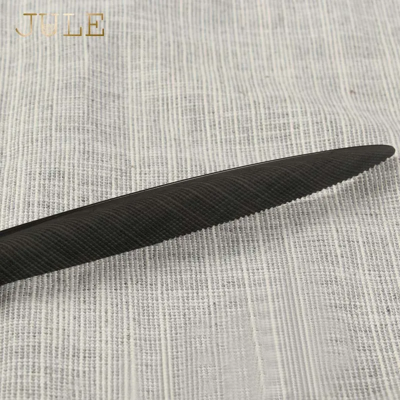 Набор столовых приборов из нержавеющей стали 18/10 24 шт.|dinner set 24|black dinner setsblack cutlery |
