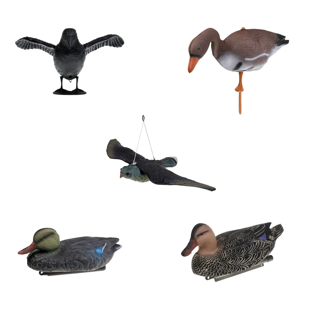 Realistic Outdoor Shooting Hunting Target Duck Goose Decoys Garden Lawn Crow Big Bird Flyer Decor Scarer Greenhand Gear