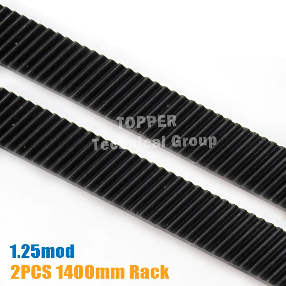 

helical gear 1.25 mod cnc gear rack 2pcs Length 1400mm gear rack