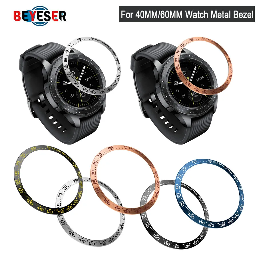 

Metal Bezel For Samsung Galaxy Watch 46mm/42mm Case Gear S3 Frontier/Classic sport Adhesive Cover band strap Accessories 46/42 3
