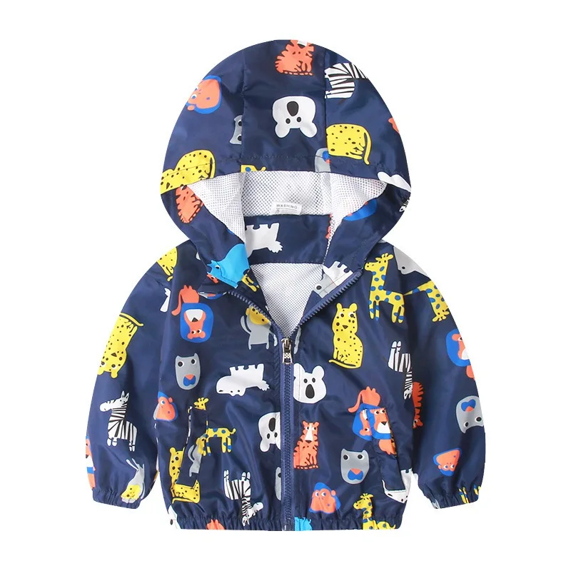 CROAL CHERIE Cute Car Cat Dinosaur  Kids Outerwear & Coats Kids Boys Jacket Children Spring Autumn Clothing Jackets 90-130cm  (13)