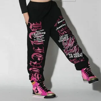 

#0106 2020 Spring Summer Trousers Sweatpants Women Joggers Streetwear Punk Hip Hop Pants Women Loose Harem Pants