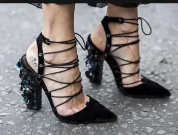 

High Heels Wedding Shoes Women Pumps Ladies Woman Zapatos Mujer Sapato Feminino Chaussure Femme Nice Summer Sandals P161662