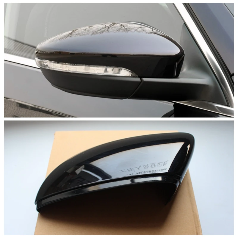 Глянцевый черный L &amp R зеркальный корпус крыла для CC Passat B7 Beetle EOS Scirocco 3C8 857 537 538
