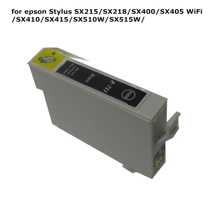 

1pcs T0711 71 Black compatible ink cartridge For EPSON Stylus SX215 SX218 SX400 SX405 SX405WiFi SX410 SX415 SX510W Printer