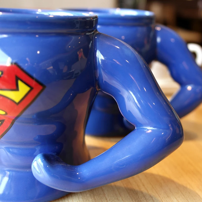 Marvel Super Hero Американский Супермен креативный подарок отправлен фитнес бойфренд 320 мл керамическая кофейная чашка кружка с креативной ложкой