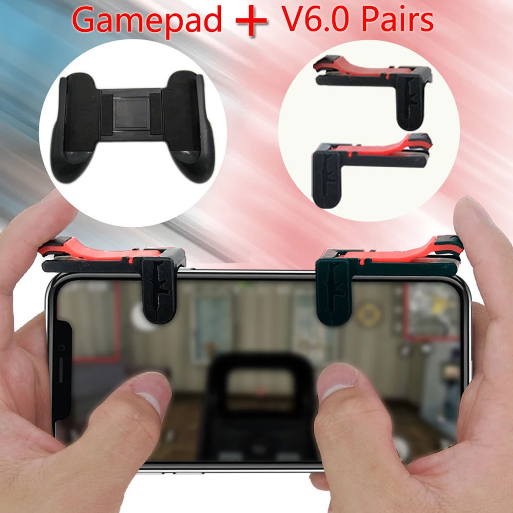 

Transparent Stable Fire Button Handle Gaming Trigger ABS Shooter Controller Gamepad Mobile Phone