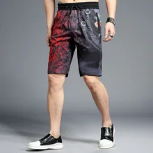 Мужские шорты с цветочным принтом, модная уличная одежда, бермуды до колен, мужские короткие шорты для фитнеса, бодибилдинга, летние повседневные шорты для мужчин