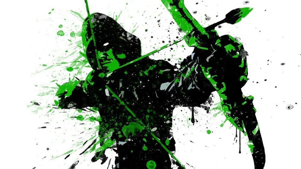 bruce queen green arrow using superhero comedy hand drawn artistic