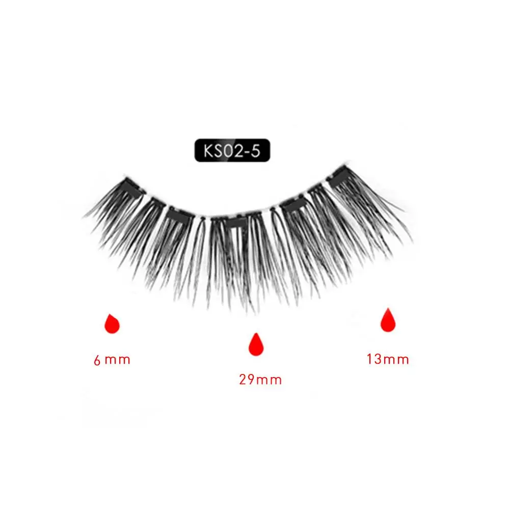 Eyeliner Magnético Eyeashes Impermeável Longa Duração Cílios Postiços 40p Kit 14 Beleza e saúde