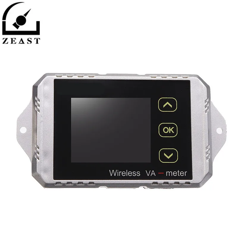 

VAT1200 Wireless DC Voltmeter Current Tester Watt Measurement Digital Display Electric Garage Meter With Temperature Sensor