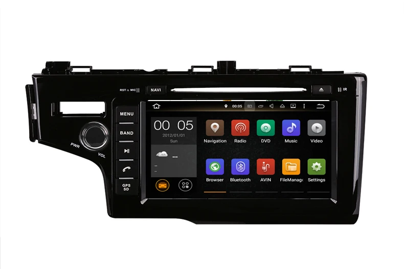 Cheap 8inch 1024*600 octa core Android 9.0 4G RAM 64G ROM Car Radio GPS for HONDA fit left driving with gps navigation wifi USB DVD 3