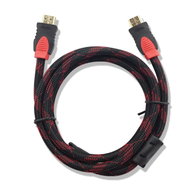 50 шт./лот HDMI к HDMI кабель v1.4 аудио/видео кабель 1,5 м кабель Версия 1,4 Золото 1080P 100 шт./лот бесплатно