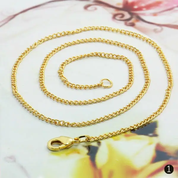 Real Gold Plated Not Easy Fading Chain with Lobster Clasp
