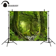 Allenjoy fotografia vinil fundo Da Floresta antiga clássico planta rio festival verde profissional pano de fundo fotográfico