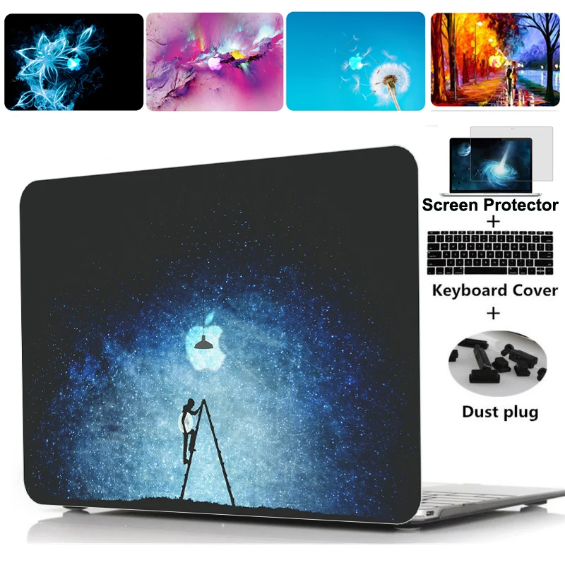 Oil Painting Series Painting Case For Macbook Air 11 13 Pro Retina 12 13 15 Inch Colors Touch Bar Laptop Case Cover Shell