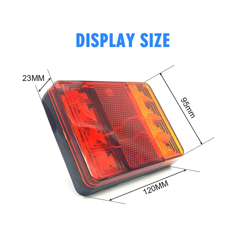 LED DRL грузовик предупреждающий задний фонарь в сборе автомобильная лампа