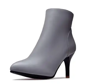 

Shoes Woman Ladies Plus Size 22-66 Women Pumps Winter Fashion Pointed Toe Thin High Heels Autumn Ankle Boots Girls G61116