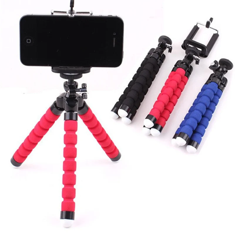 1pcs Camera Phone Selfish Stick Holder Flexible Octopus Mini Tripod