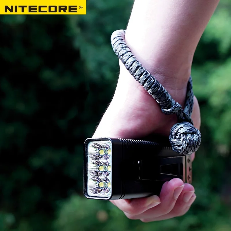 Миниатюрный перезаряжаемый светодиодный фонарик Nitecore TM10K 10000 люмен 6x встроенный