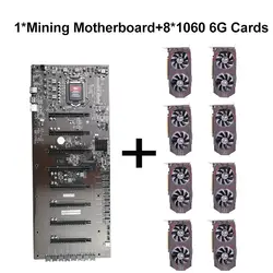 Красочные C.B250A-BTC плюс горная материнская плата с 8 слотов PCI-E 8 красочных 1060 6 г игровая видеокарта 1506-1708 для эфириума