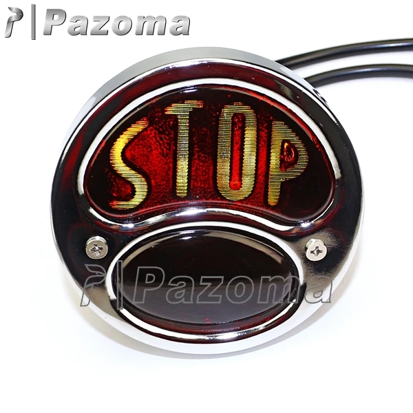 Black Chrome 12v Motorbike Stop Tail Brake Light Stainless Steel Car Rear Tail Lights For Bobber Chopper Motorcycle Car Lamps Buy At The Price Of 18 38 In Aliexpress Com Imall Com