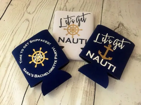 Персонализировать Давайте получить nauti Свадебные девичник можно пить охладители