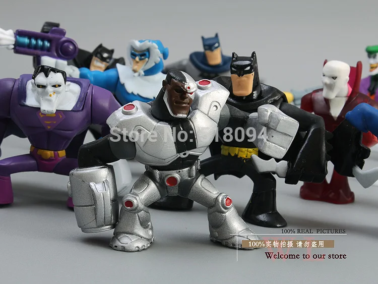  Free Shipping DC Comics Superheroes Batman The Joker Superman Wonder Woman Mini PVC Action Figure T