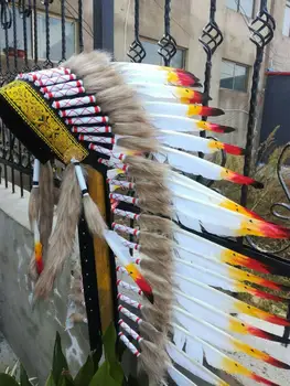 

28inches high feather Headdress headpiece feather costumes for party event supply