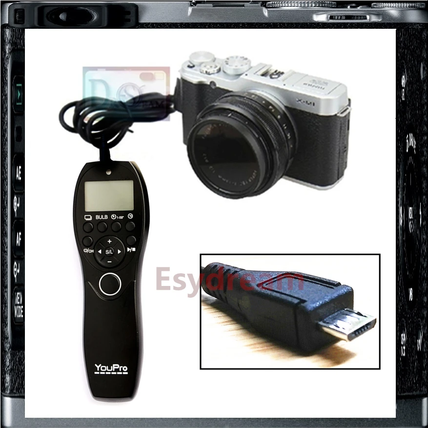 Timer Remote Control Shutter Release Cable Cord Wired As RR 90 RR90 For