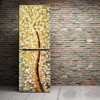 

Self-adhesive Vinyl Fridge Door Sticker Large Mural Cover For Refrigerator Kitchen Furniture Decoration