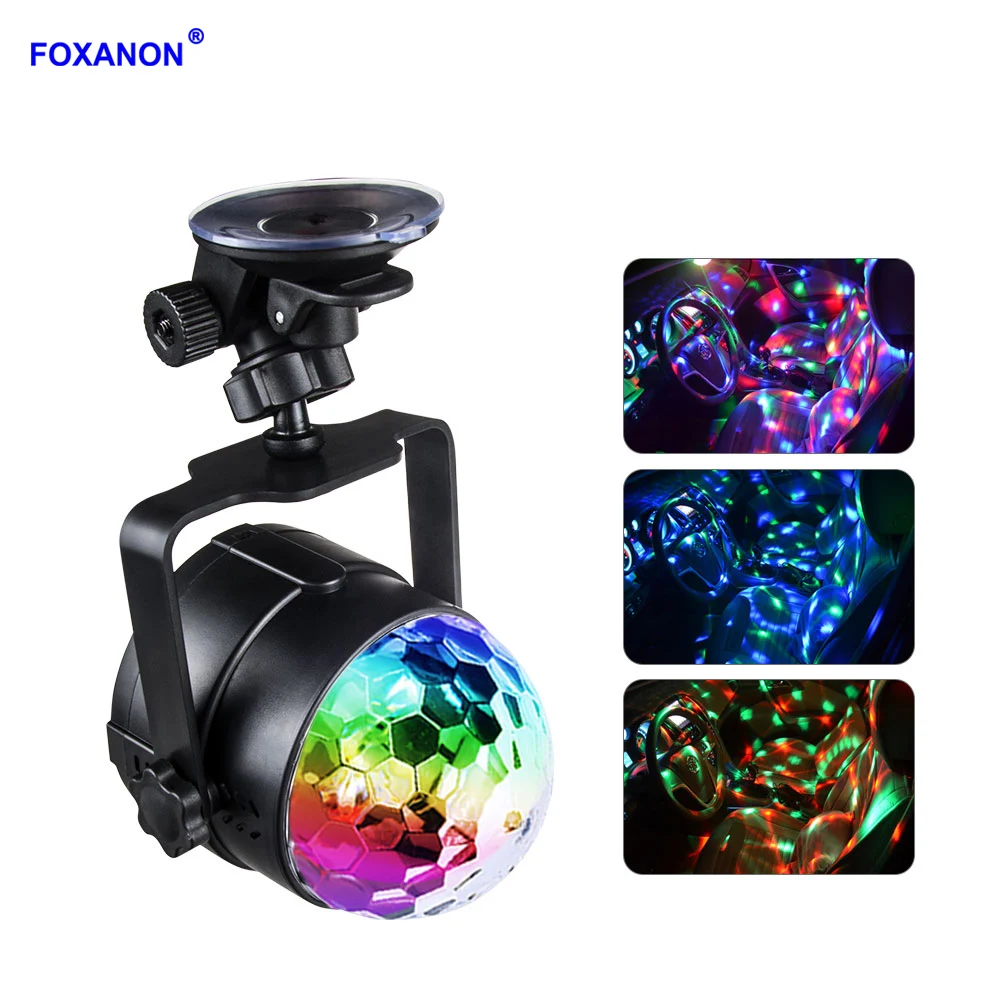 Foxanon DC5V USB активированный сценический свет DJ диско шар Lumiere 6 Вт лазерный проектор